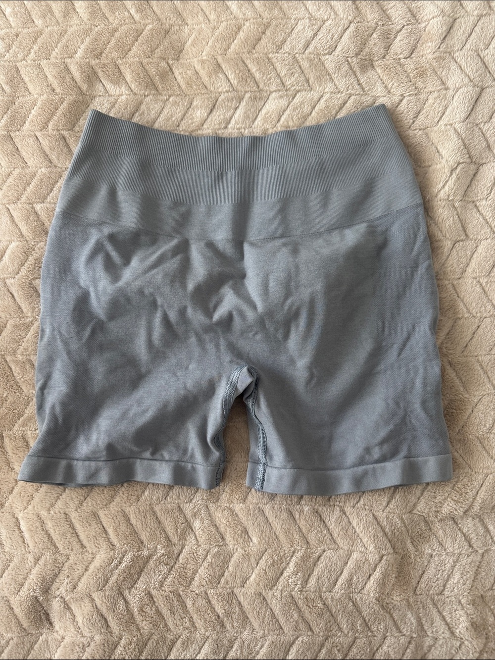 Alphalete Seamless High-Rise Gray Athletic Bike Shorts